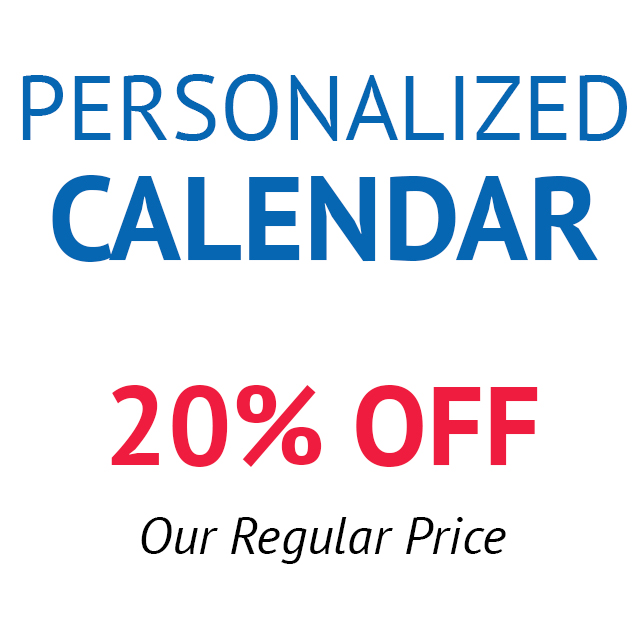 Personalized calendar special offer
