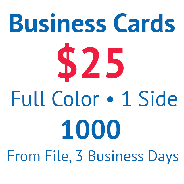 1000 full color business cards $25