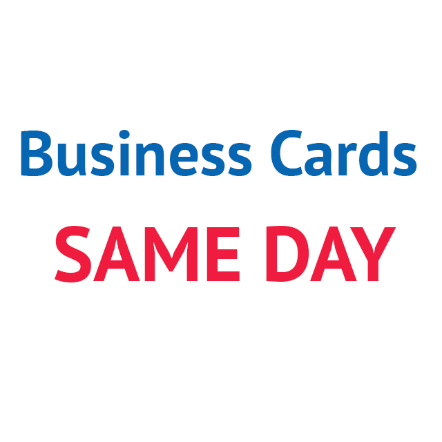 Same day business cards